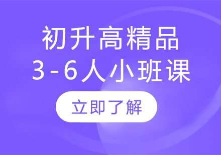 上海初升高(gao)精(jīng)品(pin)3-6人(ren)小(xiǎo)班課